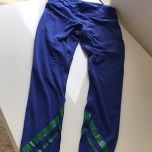 Tory Sport Burch S Small Blue Green Yoga Leggings